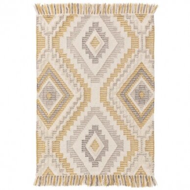 Benuta Wool Rug - Wanda: Yellow