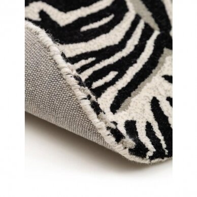 Benuta Wool Rug - Black/White 4