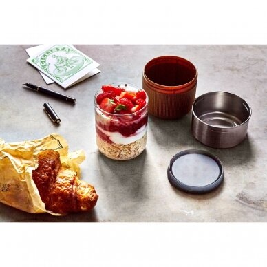 Black Blum Glass Lunch Bowl - Almond - 750ml