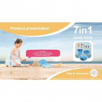 CompacToys rinkinys smėliui ,,Blue" 4