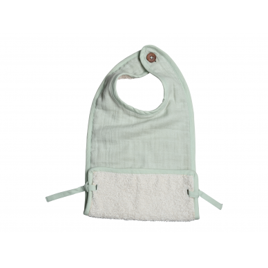 Fabelab Muslin Feeding Bib - Beachgrass