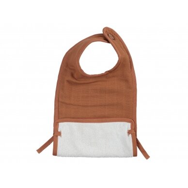 Fabelab Muslin Feeding Bib - Cinnamon