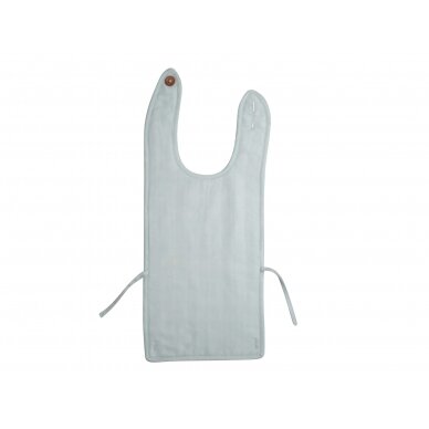 Fabelab Muslin Feeding Bib - Foggy Blue 1