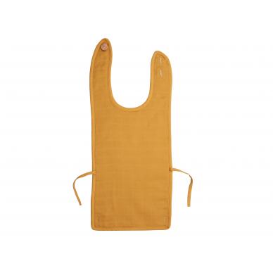 Fabelab Muslin Feeding Bib - Ochre 1