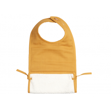 Fabelab Muslin Feeding Bib - Ochre