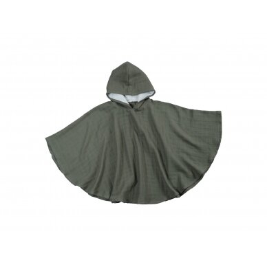 Fabelab Poncho in Olive (3-7 year old)