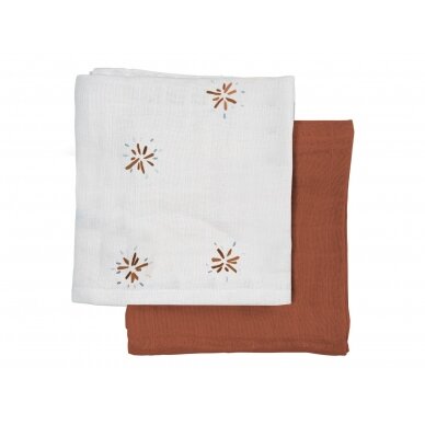 Fabelab 2 Pcs. Swaddle Set - Dandelion (55x55 cm)