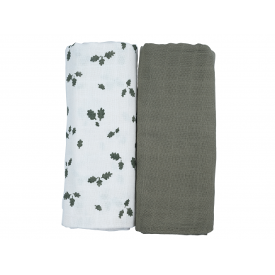 Fabelab 2 Pcs Swaddle Set - Oak Leaf (120x120 cm)