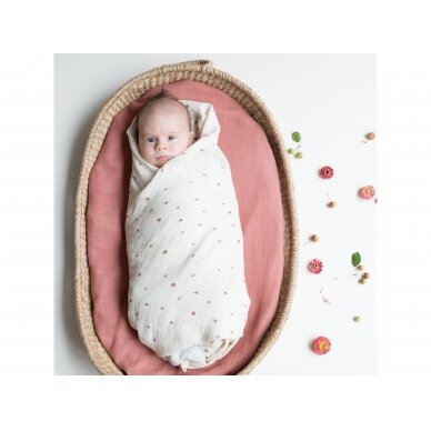 Fabelab 2 Pcs Swaddle Set - Wild Berry (120x120 cm) 2