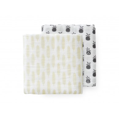 Fresk 2 Pcs. Swaddle Set - Pineapple (120x120 cm)