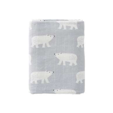 Fresk 2 Pcs. Swaddle Set - Polar Bear (120x120 cm) 1