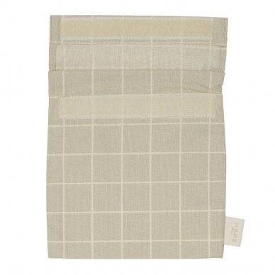 Haps Nordic Sandwich bag - Oyster Grey Check 1