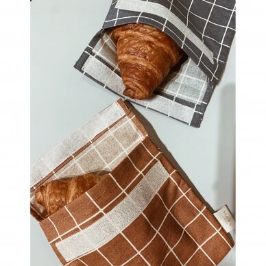 Haps Nordic Sandwich bag - Terracotta Check 3