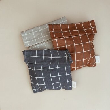 Haps Nordic Sandwich bag - Terracotta Check 5