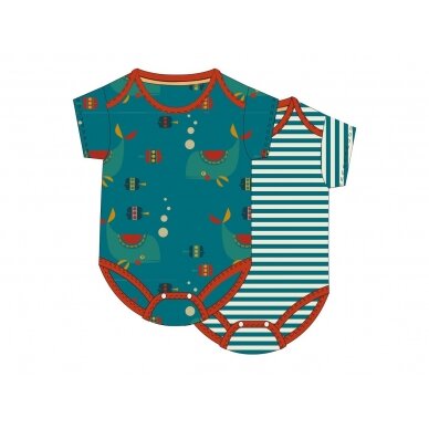 Little Green Radicals Bodysuit Set - Life in the Sea