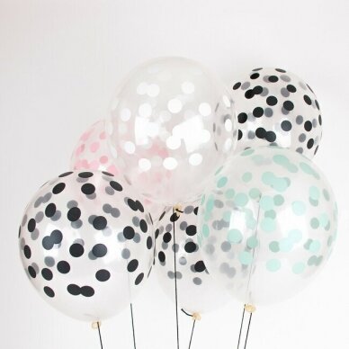 My Little Day Ballons Confetti: black 2