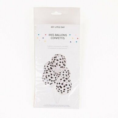 My Little Day Ballons Confetti: black 1