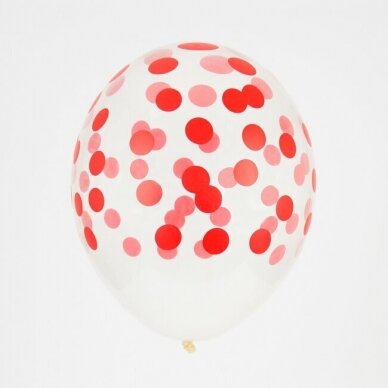 My Little Day balionai ,,Confetti: red" 1