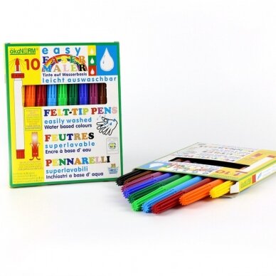 ökoNORM easily washable felt-tip pen - 10 colors 1