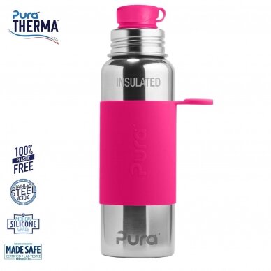 PURA termosinė gertuvė Sport bottle/pink (650ml)