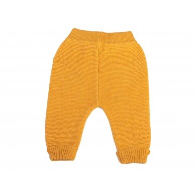 SENSE ORGANICS Knitted Trousers - Mustard 1