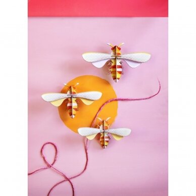 Studio ROOF Wall Decoration - Honey Bees, Set of 3 1