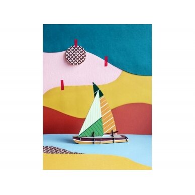 Studio ROOF popierinis laivas ,,Sailboat" 1