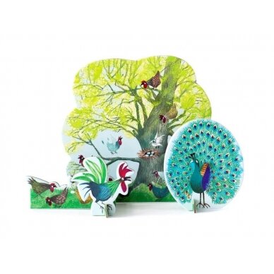 Studio ROOF pop-out card - Chicken tree