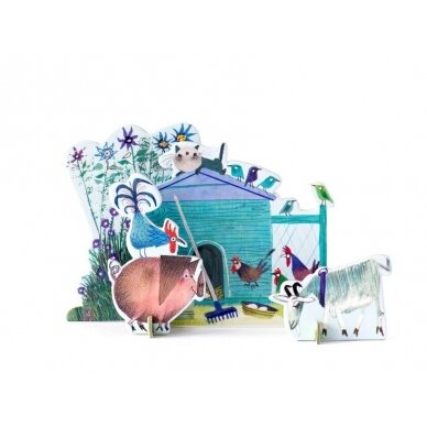 Studio ROOF pop-out card - Little farm