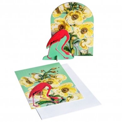 Studio ROOF Pop-out Card - Romantic Flamingo