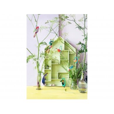 Studio ROOF pop-out atvirukas ,,Swinging parakeets" 1