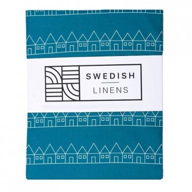 Swedish Linens paklodė ,,Lindbacken: moroccan blue"