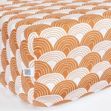 Swedish Linens paklodė ,,Rainbows: cinnamon" (60x120 cm) 2