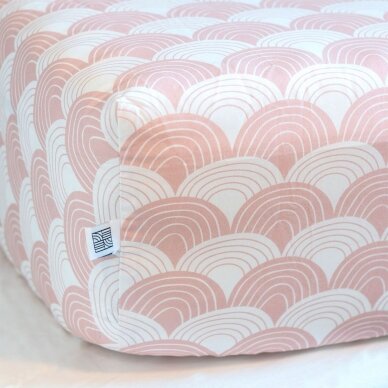 Swedish Linens paklodė ,,Rainbows: nudy pink'' (60x120 cm) 2