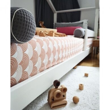 Swedish Linens paklodė ,,Rainbows: terracotta pink" 2